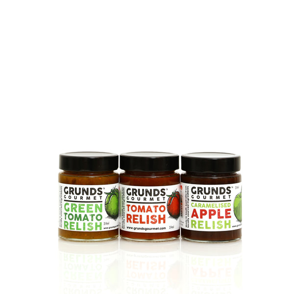 Relish Gift Pack. Containing 3 of 314ml